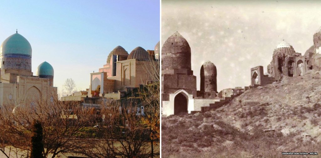 مجمع ضريح (شاه زنده)، قبل وبعد الترميم